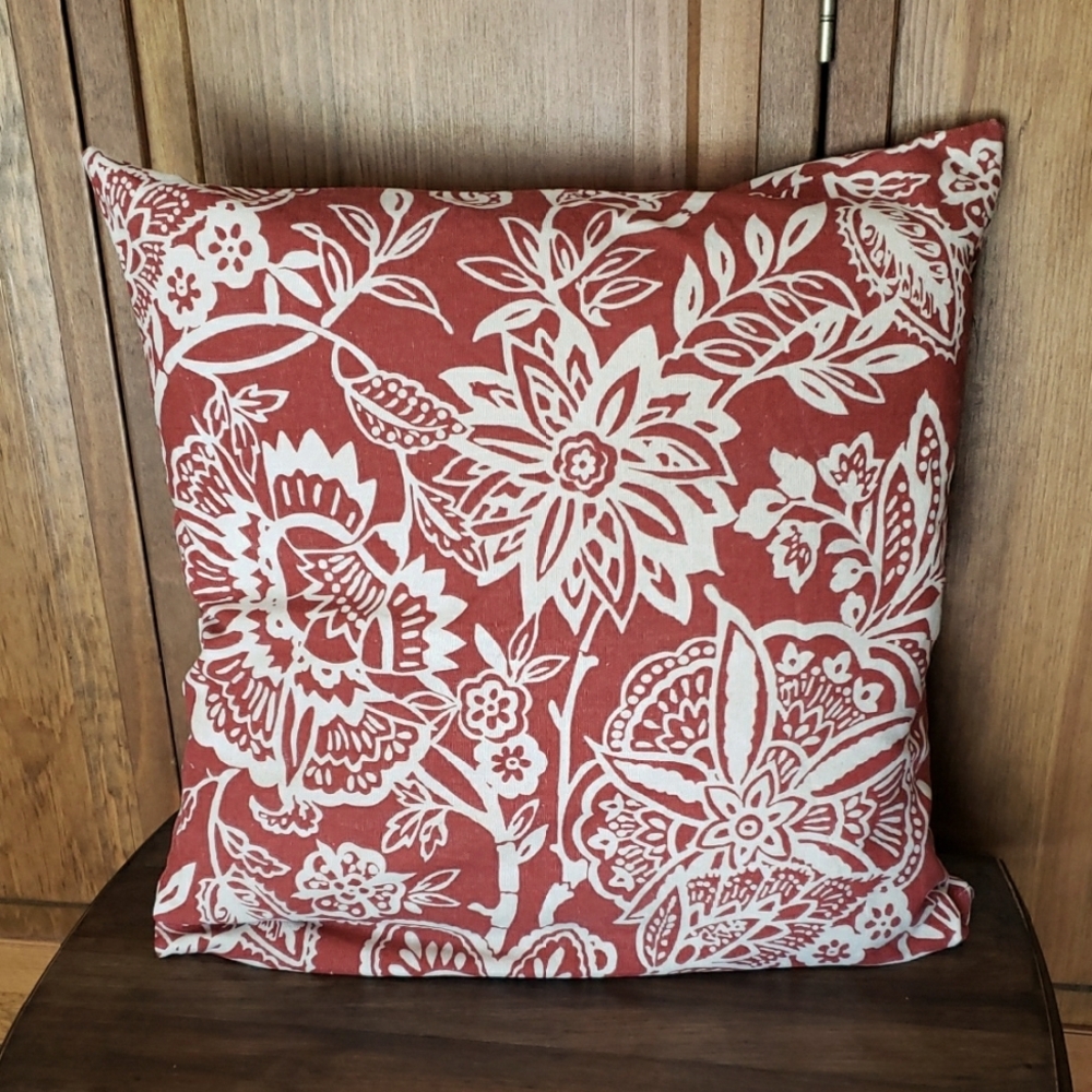 Floral Outdoor Indoor Throw Accent Pillow